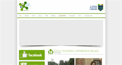 Desktop Screenshot of golfgiovanilombardia.it